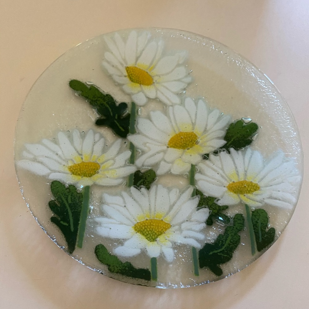 Hand made fused accent plate